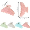 thumbnail image 3 of Large Hair Claw Clips 4Pcs Acrylic Non-Slip Banana Big Strong Hold Hair Clips Thick Hair Barrettes for Women, 3 of 11