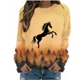 thumbnail image 2 of Royisotas Trendy Sweatshirts for Women Plus Size Long Sleeve Graphic Fall and Winter Pullover Crewneck Casual No Hood Tops, 2 of 4