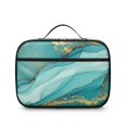 thumbnail image 2 of Blue and Gold Marble Pattern Insulated Lunch Bag Teens,Bento School Lunch Bag for Teens for Work,Picnic or Travel 10.6x7.7x4.3 Inches,12 Can Capacity, 2 of 6