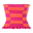 thumbnail image 3 of Women Vintage Basic Ribbed Knit Tank Top Halter Backless Sleeveless Crop Top Summer Camisole Vest Top, 3 of 6