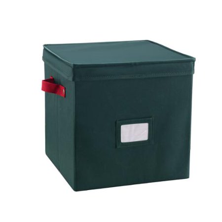 Elf Stor Premium Green Christmas Ornament Storage Chest 