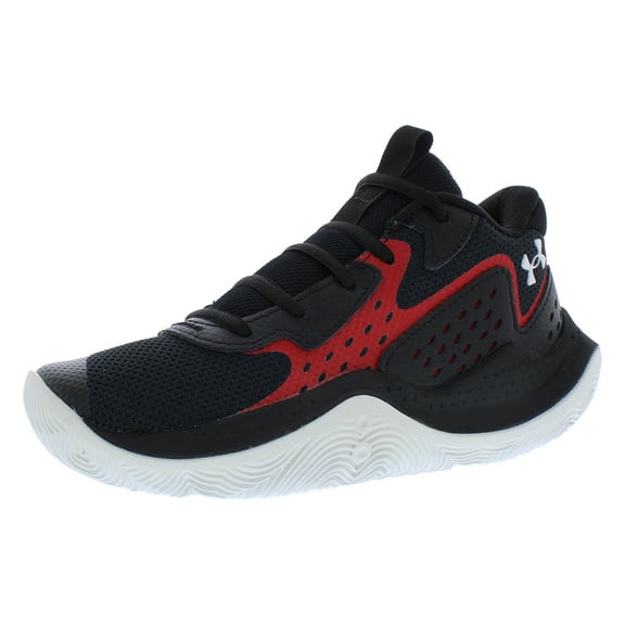 Under Armour Jet 23 GS Boys Shoes Size 6.5, Color: Black/Red/White