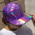 thumbnail image 2 of CoCopeaunt New Laser Skin Reflective Cap, Fashion Trend Gradually Changing Color Colorful Leather Baseball Cap, 2 of 6