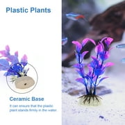 GreenJoy Aquarium Decorations Accessories - Fish Tank Decor Kit with Artificial Plants and Hideouts Ornaments Multiple Colors