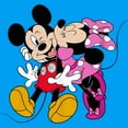 thumbnail image 2 of Boy's Mickey & Friends Minnie Kiss Couple Graphic Tee Turquoise Medium, 2 of 4