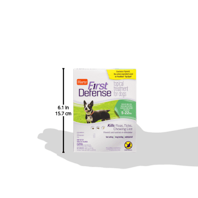 HARTZ FIRST DEFENSE TOPICAL TREATMENT FOR DOGS 5-22 LBS
