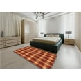 thumbnail image 5 of Ahgly Company Machine Washable Indoor Rectangle Transitional Neon Orange Area Rugs, 6' x 9', 5 of 7