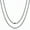 19.68 Inches, variant on Pure Titanium Necklace for Men 3mm Square Rolo Chain, Durable Skin Friendly Solid Titanium Round Link Box Chain for Women Gift