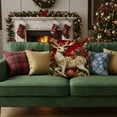 thumbnail image 6 of Luoshdecor Christmas Pillow Covers 18x18 in, Merry Christmas Soft Plush Throw Pillows Covers，Winter Holiday Gift for Home Decor, 6 of 6