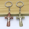 thumbnail image 2 of CIYISON Cross Keychains Key Rings Religious KeyChains For DIY, 2 of 20