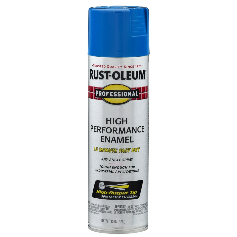 Safety Blue, RustOleum Professional High Performance Enamel Spray, 15