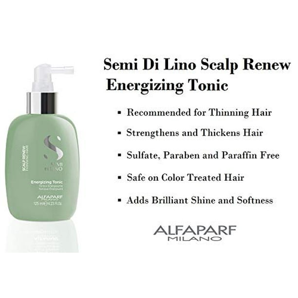 Alfaparf Semi Di Lino Scalp Renew Energizing Tonic For Thinning Hair 4.23 oz