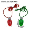TuseyRxln Light-Up Christmas Bulb Necklaces, Festive Holiday Necklaces