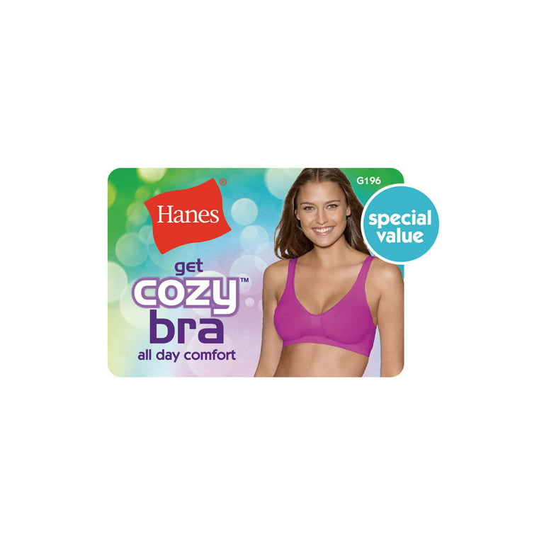 Hanes Women's Cozy Pullover Bra, 2 pack - Style G19B 