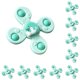 thumbnail image 3 of Bewildely Adultos Portable Fingertip Spinning Giroscopio Oficina Escuela Alivio de presión Adorable Gyro Portable Descompresión Juguete 4 cabezas verde 10piezas, 3 of 6