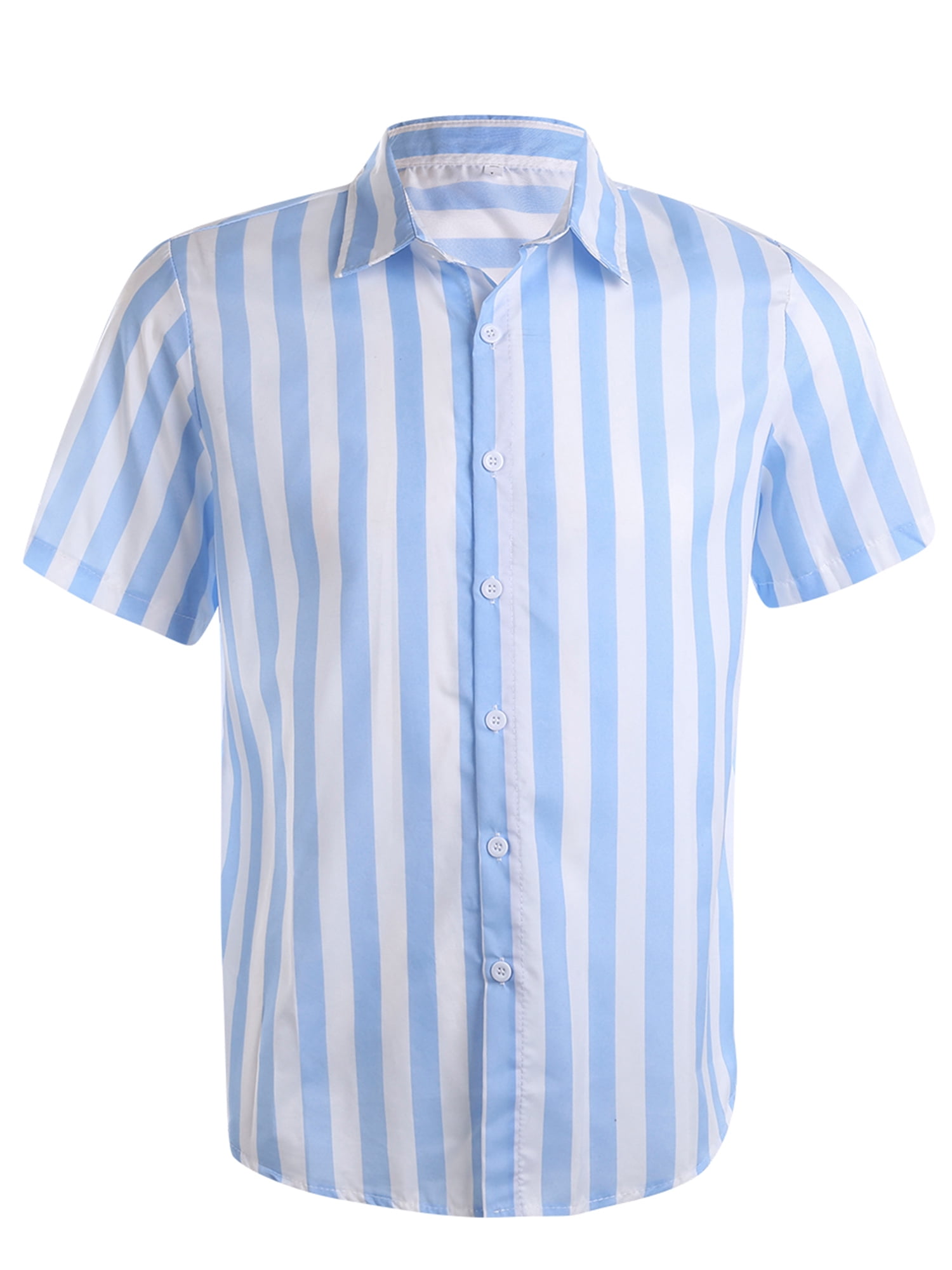 Nituyy Men Short Sleeve Button Down 