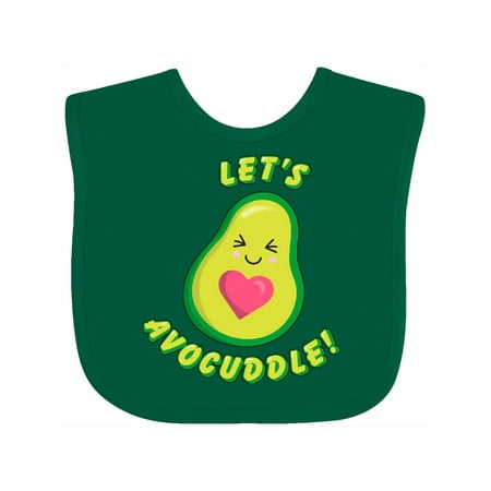 

Inktastic Let s Avocuddle Cute Avocado with Heart Gift Baby Boy or Baby Girl Bib