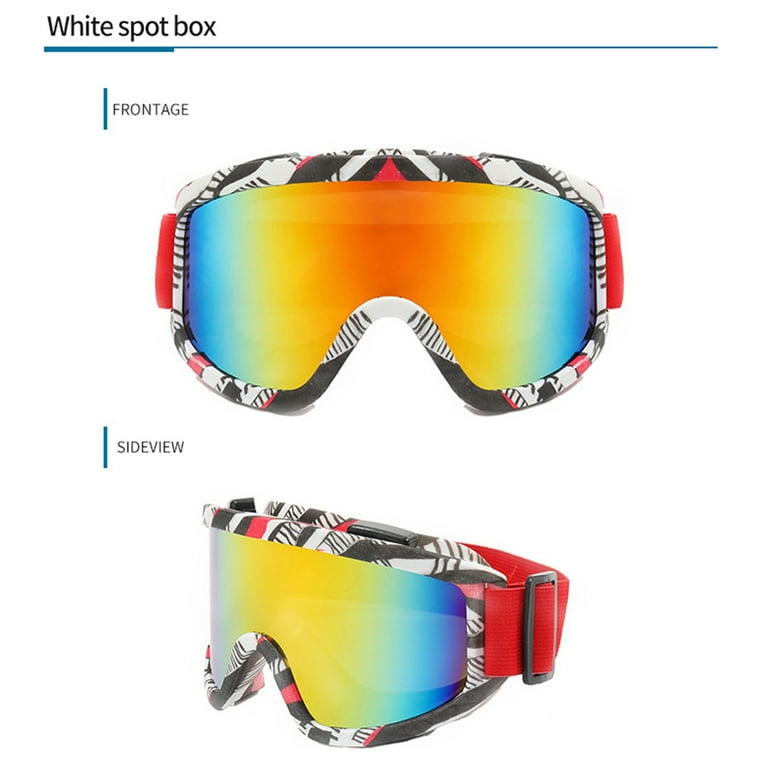 sdghg Ski Glasses Anti fog Dustproof UV Protection Polarized Snow Sunglasses for Men Women Outdoor Snowboard Motorcycle