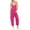 Hot Pink, variant on TIANZEN Solid Color Casual Pocket Strap Jumpsuit Pantsuits With Pantsuits Long Sleeve Rompers One Shoulder Jumpsuit for Women Junior Body Suit