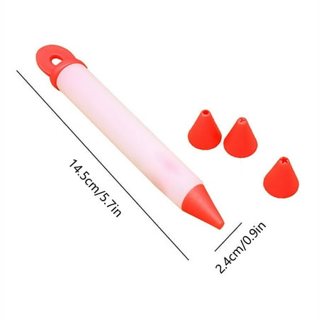 

Josdec 2Pc Baking Tools Ice Cream Cup Ice Tube Silicone Nozzle Dessert Decoration Cake Pen Cake Diy Graffiti Pen Squeezing Cream Pen