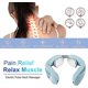 thumbnail image 2 of Máquina de masaje cervical (gris), masajeador de cuello con funciones de calor, fatiga y alivio del dolor, máquina de masaje de cuello inalámbrica inteligente, masajeador de cuello Ems, 2 of 5