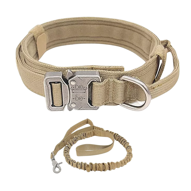 Collar Para Perro Táctico Ajustable Con Metal Hebilla Correa Belug Collar para perro