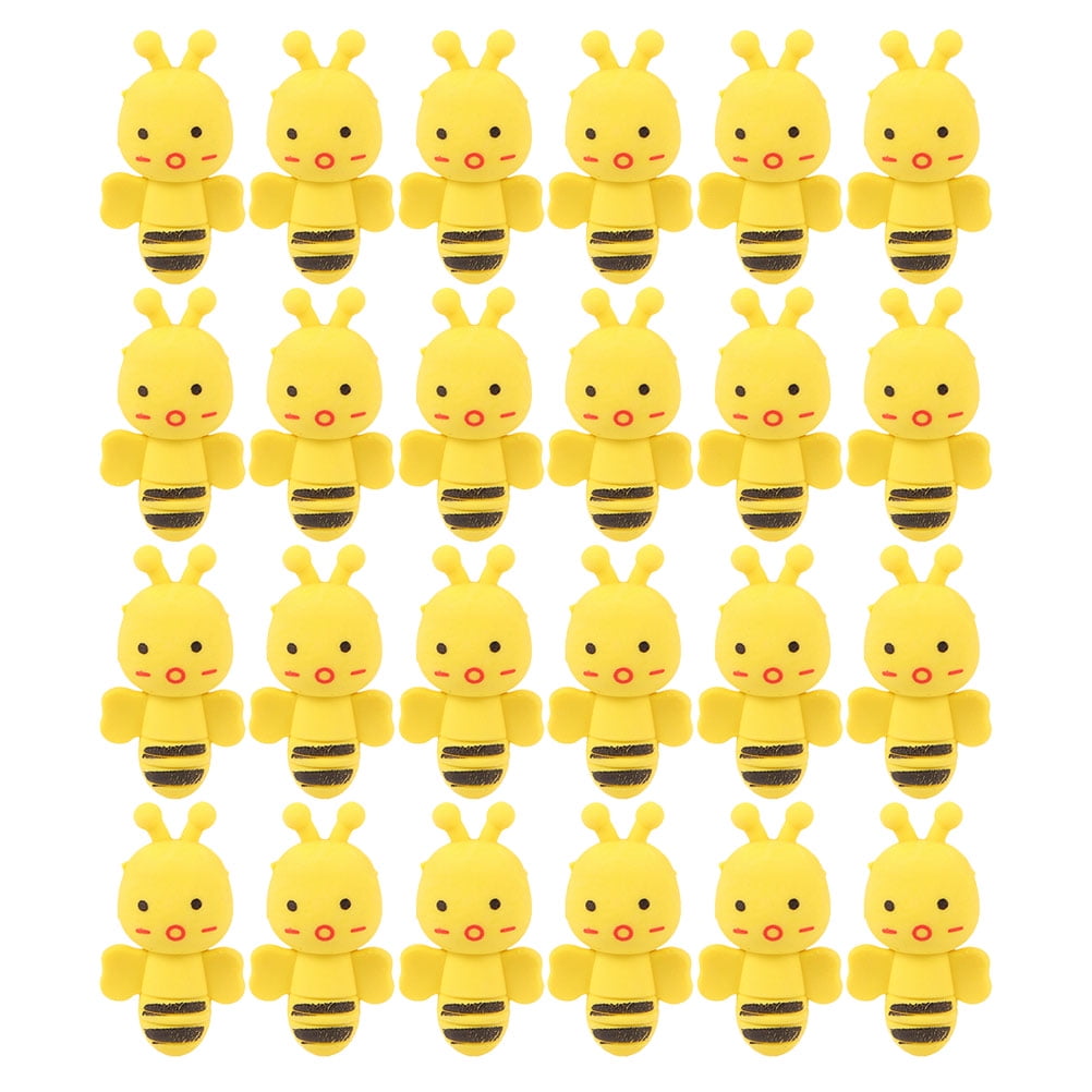 Frcolor Erasers Kids Toys Mini Eraser Pencil Animal Classroom Box Cap