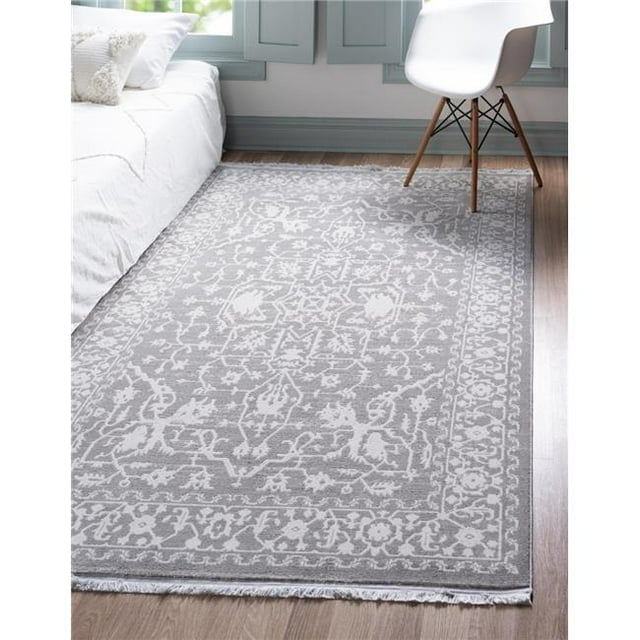 Unique Loom 3129972 3 ft. 3 in. x 5 ft. 3 in. Olympia New Classical Rectangular Rug, Gray