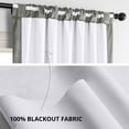 thumbnail image 6 of Half Price Drapes Signature Silver Grey Velvet Blackout Curtains for Bedrooms(1 Panel), 50WX 96L, 6 of 11