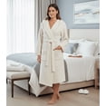 thumbnail image 3 of Barefoot Dreams Women's Cozychic Ribbed Hooded Robe - Soft Plush Microfiber, 3 of 11
