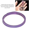 thumbnail image 3 of 33mm Titanium Alloy Key Ring SidePushing Keyring Outdoor Small Tool Keychain Accessories(Purple ), 3 of 5