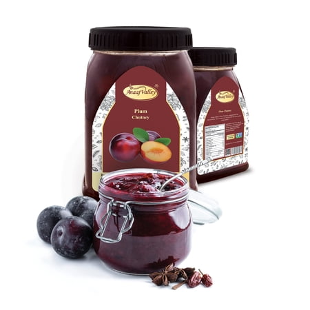 Anaaj Valley Spicy Plum Chutney - Premium Sweet Plum Sauce - All Natural Sweet Plum Sauce 350 - Gr