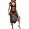 thumbnail image 2 of Xuyuer Women's Sleeveless V-Neck Blouse Summer Cover Up, Lightweight Beach Pool Top for Vacation, Resort Wear and Casual Evening Outfits, 2 of 9