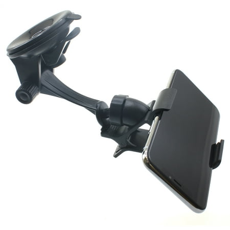 Dash Car Mount for Samsung Galaxy A51/A50/A20/A10e/A01 - Windshield Holder Cradle Swivel Dock Suction