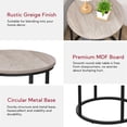 thumbnail image 5 of Round End Table - Modern Side Table for Living Room or Bedroom - Grey, 5 of 9