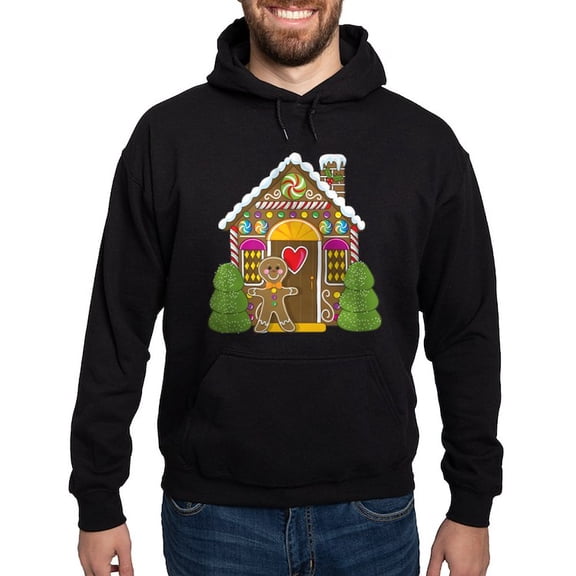 CafePress - Gingerbread House Hoodie (Dark) - Pullover Hoodie, Classic, Comfortable Hooded Sweatshirt