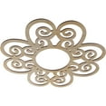 thumbnail image 2 of 28"OD x 9 5/8"ID x 3/8"T Cohen Wood Fretwork Pierced Ceiling Medallion, Hickory, 2 of 3