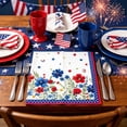 thumbnail image 4 of 50 Pcs Memorial Day Floral Napkins - 4th of July Patriotic Party Supplies, Independence Day & Veterans Day Party Decor (A), 4 of 6