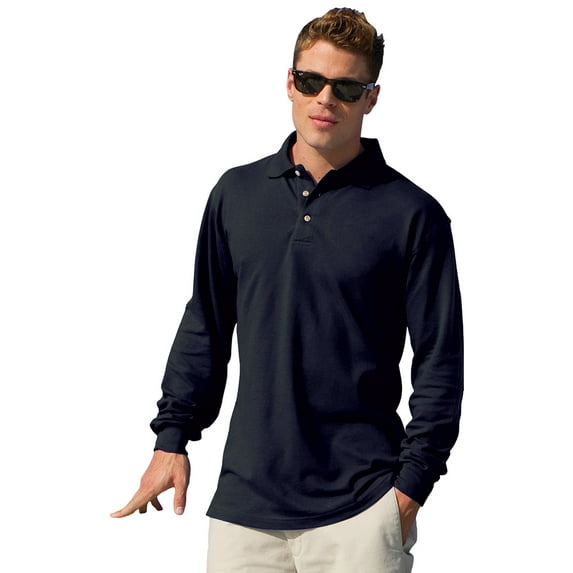Men's Meridian Long Sleeve Mesh Polo