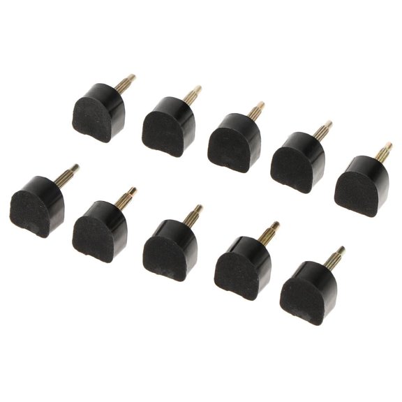 10 Pairs of Black Rubber High Tips Replacement, Stiletto s Repair Dowel Lifts, 10mm