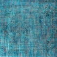 thumbnail image 1 of Ahgly Company Indoor Square Oriental Light Blue Industrial Area Rugs, 4' Square, 1 of 4