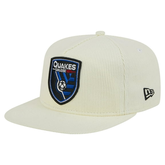 Men's-New Era  Cream San Jose Earthquakes 2025 Kickoff Snapback Golfer Hat