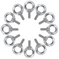 thumbnail image 1 of Eye Bolts M4 - Lifting Ring Screws In 304 Stainless Steel (12 Pieces)/YY, 1 of 1
