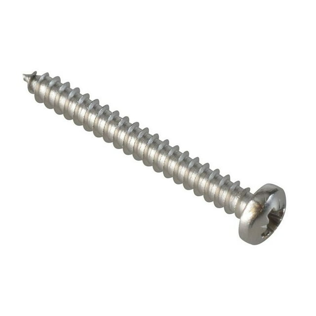 Forgefix Self-tapping Screws, Pozi, Pan Head, A2 Stainless Steel