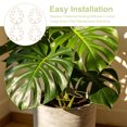 thumbnail image 3 of EXHUMKY 4Ud Soporte Metálico Dorado Para Planta Monstruera Con De Hoja Monstera Y Clips Para, 3 of 7