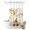 beige, variant on No Hook Shower Curtain, Yellow Gnomes Shower Curtains for Bathroom with See Through Top Window, Bees Spring Floral Daisy Branches Waterproof & Washable Bath Curtain Standard 72"x72"