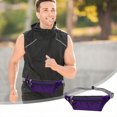 thumbnail image 2 of WLOELOEW Sac Banane de Sport Violet pour Hommes et Femmes Course en Plein Air Léger Résistant à l'Usure Toile Sac Personnalisé Violet, 2 of 7