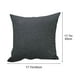 thumbnail image 2 of Fundas de almohada de lino para sofá, cojín de decoración del hogar, cómodo, transpirable, multicolor 45*45cm, gris oscuro, 2 of 5