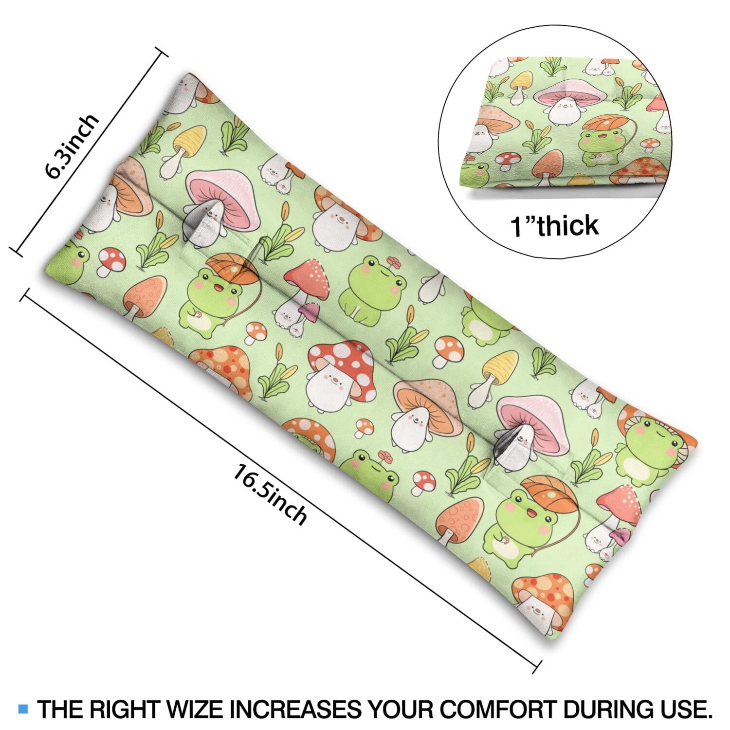 Fairy Tale Mushroom Car Seatbelt Pillow - Mastectomy Breast Surgery Heart Surgery Recovery Cushion - Pressure Relief Pad for Post-Surgery (Botanical Mushroom)