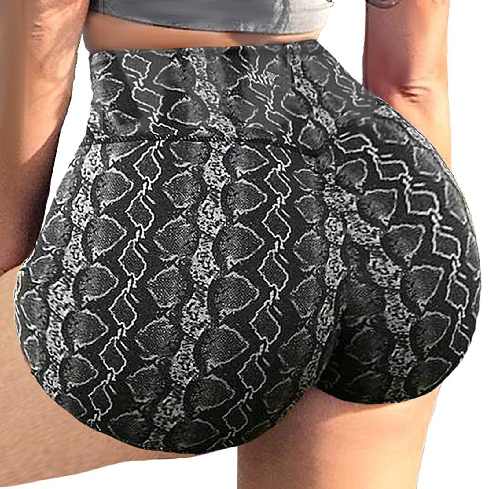 Women's Fashion Summer Butt Lifting Tummy Control Ruched Booty Pants  Leopard Gym Workout Shorts - China High Waisted Shorts Women and Shorts for  Women price